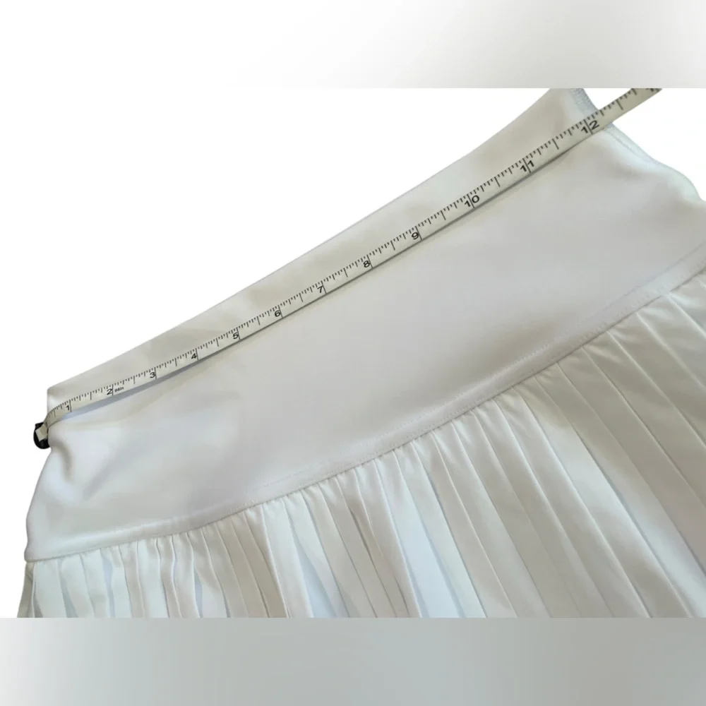 Alo Yoga Grand Slam Pleated Tennis Skirt White- Medium